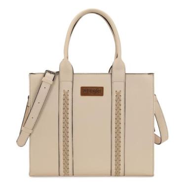 Imagem de Sacola Montana West Wrangler WG70-8317-BG bege para mulheres