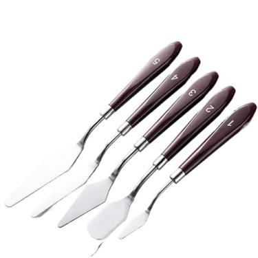 Imagem de Conjunto Espátula De Bolo De Manteiga De Aço Inoxidável Raspador Metal Mais Suave Ferramentas Para Pastelaria