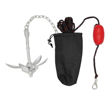 Imagem de Extreme Max 3006.6785 BoatTector Kit de âncora de grapnel de luxo completo para pequenos barcos, caiaques, PWC, Jet Ski, pranchas de remo, etc. - 1,6 kg.