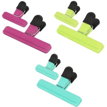 Imagem de Theodore Shop Kit 6 Prendedores Lacre para Alimentos Coloridos – Clip Veda Embalagens Reutilizável - Organizador de Cozinha