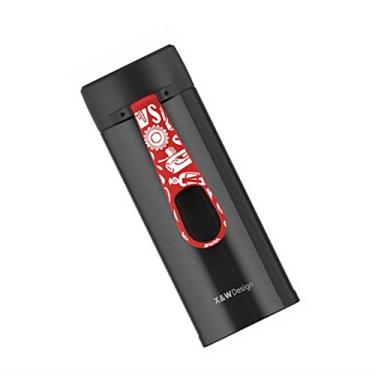 Imagem de Caneca térmica engrossada copo térmico de viagem para presentes 330ml garrafa térmica dupla caneca de café de aço inoxidável (cor: preto)