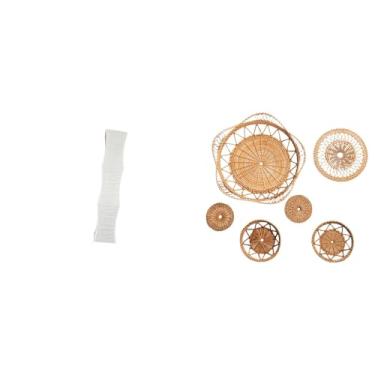 Imagem de Whtkoph Abajur de Chão em Rattan Trançado para Sala de Estar E Quarto. Ornamento Decorativo Exclusivo para Pendurar Na Parede E Também Uma Capa Protetora.