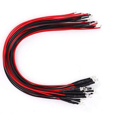 Imagem de Greensen 3mm Diodo Com Fio, Contas de LED de Consumo de Energia Extremamente Baixo, Luz Branca Quente Com Comprimento de Linha de 20cm, para Indicador de Status do Produto