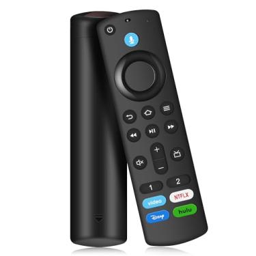 Imagem de Controle remoto de voz de substituição adequado para Fire Smart TV Stick (2ª geração/3ª geração/HD/4K Max/4K/Lite), TV Cube, Smart TV (3ª geração, design pendente) para Smart TVs