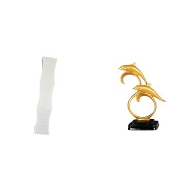 Imagem de Whtkoph Luminária de Chão em Formato de Golfinho para Sala de Estar, Cúpula Moderna E Realista, Peça de Colecionador, Abajur, Decoração