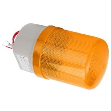 Imagem de Generic LED Piscando Luz de Advertência Equipamento de Sinal Estroboscópico Lâmpada de Alarme 220VAC para Fábricas Edifícios de Escritórios Escolas ABS Branco 6,7 X 3,5 pol. (Amarelo)