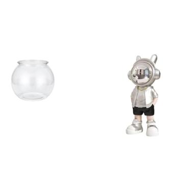 Imagem de Whtkoph Ornamento Transparente para Pequeno Aquário, Vaso, Mesa, Figura Decorativa Moderna para Escritório, Casa, Escrivaninha, Presente.