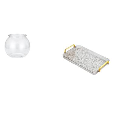 Imagem de Whtkoph Aquário Pequeno E Transparente, Ornamento Doméstico, Faça Você Mesmo, Tigela, Vaso, Mesa, Quarto, Escrivaninha, Sala de Estar, Decoração para Casa, Pr