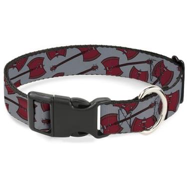 Imagem de Coleira de cachorro Cartoon Network com fivela de plástico, liberação rápida, fácil de ajustar, Adventure Time Marcelines Axe Bass Guitar, 33 a 43 cm de largura