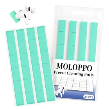 Imagem de 24 ferramentas de limpeza de partículas grandes de 1,5 cm x 2,3 cm para kit de limpeza de AirPods – massa de remoção de poeira para AirPods Pro, porta de carregamento de iPhone, teclado, telefone e