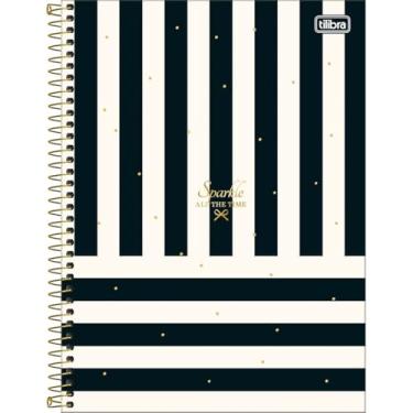 Imagem de Caderno West Village Universitário Espiral TILIBRA - 1M 80 Folhas (Listras)