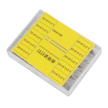 Imagem de KIMISS Conjunto de Pinos de Fricção de Tubo de Fecho de Pulseira de Relógio Profissional para Reparo de Relógio - 100 Pinos de Barras de Pressão e Extremidades de Rebite Em 10 Tamanhos - Acessório Essencial para Relojoeiros