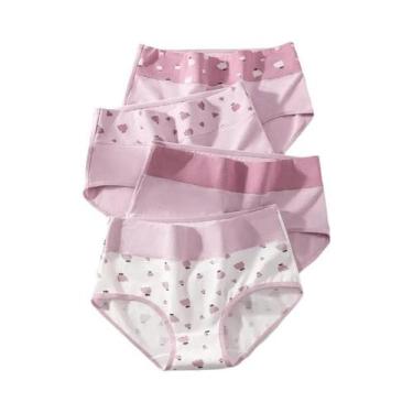 Imagem de Calcinhas Femininas De Algodão Respirável, Ajuste Slim, Moda Com Estam