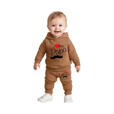 Imagem de Conjunto De Moletom Com Capuz De Manga Longa E Calças Esportivas Para 