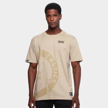 Imagem de Camiseta NBA Mitchell & Ness Fullface Masculina, Bege, G
