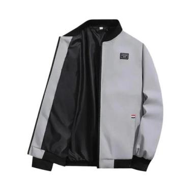 Imagem de Jaqueta Leve Para Homens, Corta-Vento, Casual, Com Zíper E Bolso, Casa