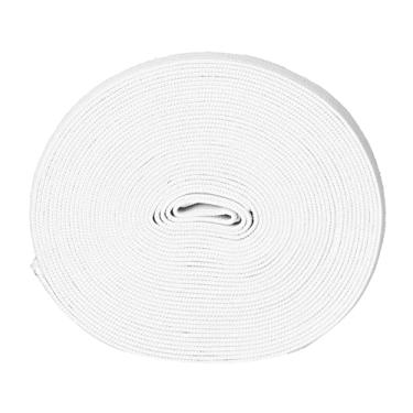 Imagem de Faixa elástica de casa de botão elástica durável multiuso faixas de borracha para uso em escritório doméstico Acessórios de roupas Ferramenta de organização doméstica 5 m 5,5 (Branca)