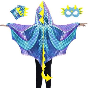 Imagem de Fantasia IROLEHOME Dragon Wings para crianças, meninos e meninas