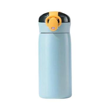 Imagem de Garrafa De Água Mini Isolada De Aço Inoxidável De 320ml Com Canudo, À 