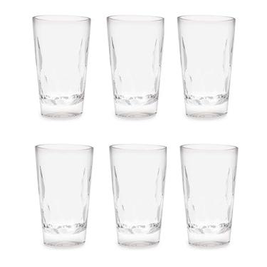 Imagem de Copo Resistente Acrilico Praia Piscina Policabornato não quebra cozinha casa