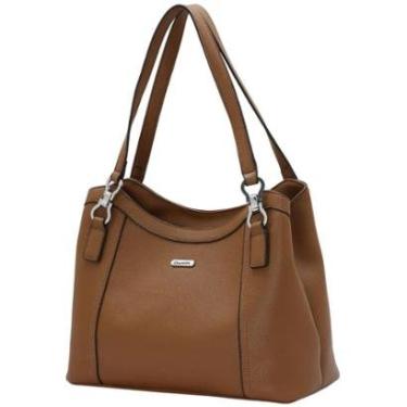 Imagem de Bolsa Feminino Fecho Ecler Detalhes Metalizados Alça Chenson-Feminino