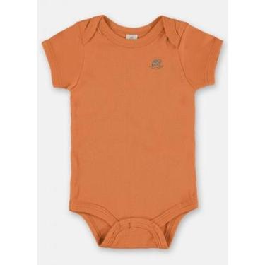 Imagem de Body Bebê Manga Curta Algodão Laranja Up Baby-Masculino