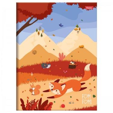 Imagem de Caderno Brochura Capa Dura Universitário Fom Fom 80 Folhas Foroni Estampa 1