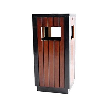 Imagem de Lixeira de reciclagem Lixeira externa Lixeira quadrada Lixeira de reciclagem de resíduos Painel embutido para decoração externa (B)