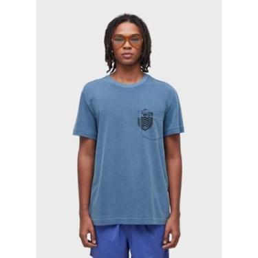 Imagem de T-shirt bolso brasão OSKLEN-Masculino