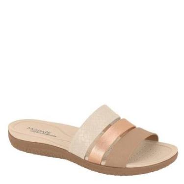 Imagem de Tamanco Feminino Tiras Conforto Anatômico Modare 7125.200 - Creme/Manteiga - 38-Feminino