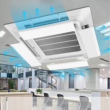 Imagem de SGeneE Capa de ventilação de teto ar condicionado defletor de vento ajustável defletor de ar capa de ventilação difusor máquina de teto exaustor de ar