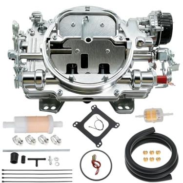 Imagem de Trucktok Carburador de substituição de 4 cilindros 1901 para carburador Thunder AVS2 500 CFM com acabamento acetinado não EGR (estrangulador elétrico)
