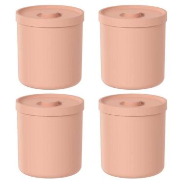 Imagem de 4X Lixeira De Banheiro 6 Litros Ou Bold Laranja