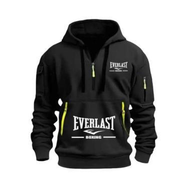 Imagem de Moletom Masculino Casual Com Capuz, Múltiplos Bolsos, Manga Longa, Que