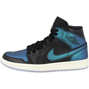 Imagem de (Women's) Air Jordan 1 Mid 'Iridescent Turquoise' (2019) BQ6472-009