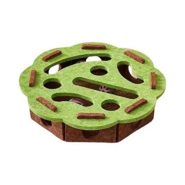 Imagem de Brinquedo Interativo Labirinto Para Gatos Com Bola De Sino E Caixa De 