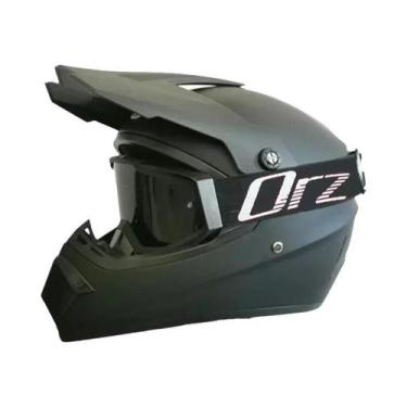 Imagem de Capacete De Motocross Infantil Para Off-Road Com Óculos De Proteção - 