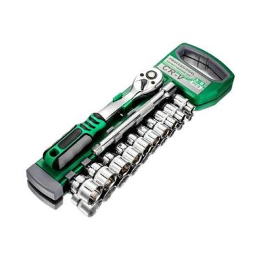 Imagem de Conjunto De Chaves De Soquete Com Catraca De 72 Dentes De 1/4 a 1/2 Po