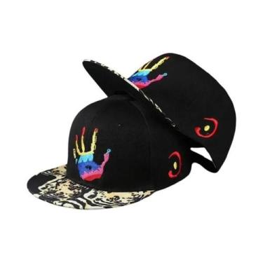 Imagem de Boné De Beisebol Masculino Ajustável Com Aba Reta, Estilo Hip-hop, Bor