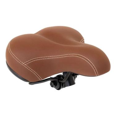 Imagem de Banco Selim 2 Molas Retro Marrom Beach Gta Com Carrinho Mtb