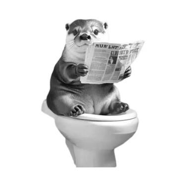 Imagem de Pôster De Lona Moderno Para Decoração De Sala De Estar: Animais Engraç