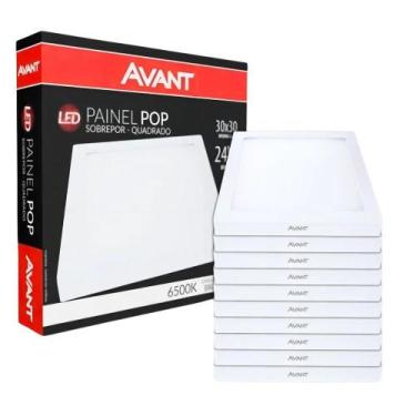 Imagem de Kit 10 Painel De Led Alu Qua 29 24W BIV NH1680 Avant