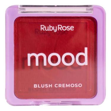 Imagem de Blush facial cremoso mood cb03 hbf5873 ruby rose