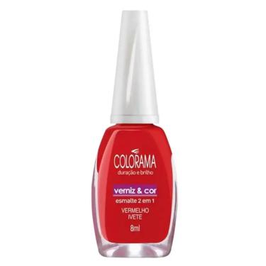 Imagem de Esmalte Cremoso Colorama Vermelho Ivete 8Ml
