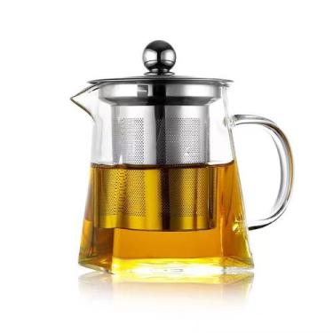 Imagem de Chaleira de Vidro Com Infusor 350ml RE204 Snel Home - Meu conforto LL