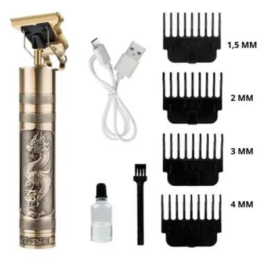 Imagem de Cortador De Cabelo Elétrico Com Motor Potente Cor Dourada - Lippin