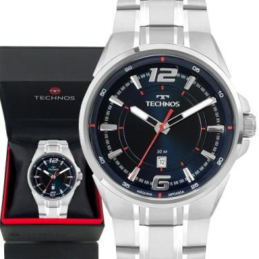 Imagem de Relógio Masculino Technos Original Garantia Prata Analógico