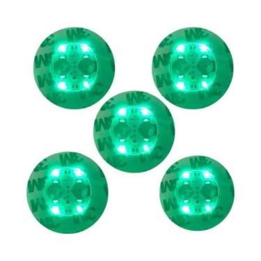 Imagem de Base De Copo LED Alimentada Por Bateria Com 3 Modos, Adesivo Luminoso 