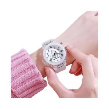 Imagem de Relógio De Pulso Infantil Com Padrão Da Princesa Frozen, LED Brilhante