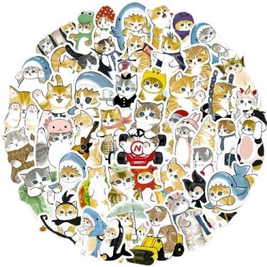 Imagem de Adesivos 250 unidades/lote de tintas Adesivo de anime de vinil imperme